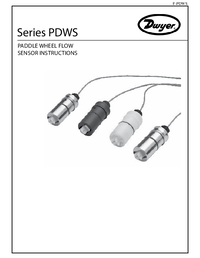Thumbnail of document Manual - PDWS Paddlewheel Flow Sensor